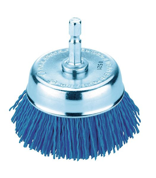 HiKOKI Stahldraht-Topfbürste 75 mm/ 1/4" HEX, grittyflex blue K 180, 751331
