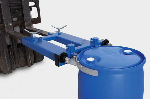 DENIOS Fassklammer SK-S, Stahl lackiert, für 1 x 200-l-Stahl- oder Kunststofffass, 212869