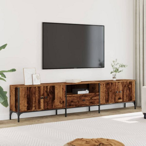 vidaXL TV-Schrank mit Schublade Altholz-Optik 200x25x44 cm, 857696