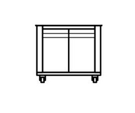 MORETTI Geschlossenes Untergestell, für T64E und T64G, 493100164001