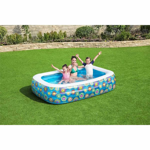 Bestway Planschbecken Aufblasbar Blau 229x152x56 cm, 93793