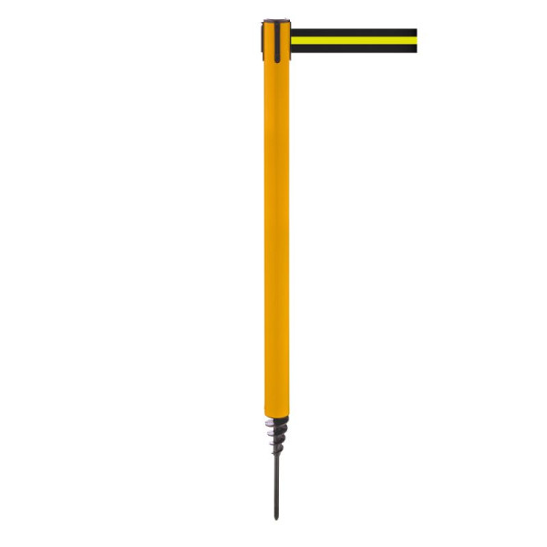 Stein HGS Personenleitsystem -P-Line Outside-, gelb, schwarz/gelb/schwarz waagerecht (gestreift), mit Gurtendstück (Standard), 37688-0501