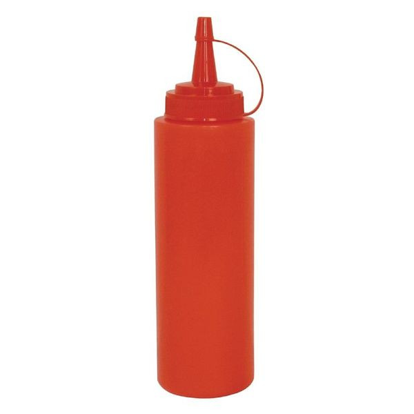 Vogue Quetschflasche rot 237ml, Schraubverschluss und große Öffnung für einfaches Nachfüllen, K045