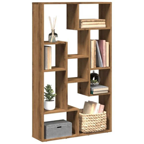 vidaXL Bücherregal Artisan-Eiche 72x20x120 cm Holzwerkstoff, 858164