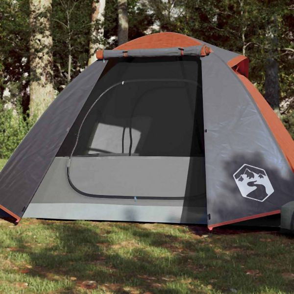 vidaXL Kuppel-Campingzelt 2 Personen Orange Wasserdicht, 94325