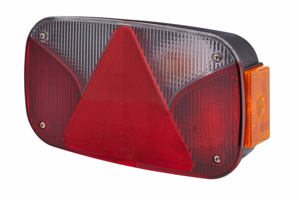 HELLA Heckleuchte, Glühlampe, 12V, geschraubt/Anbau/vormontiert, ECE, Lichtscheibenfarbe: transparent/weiß/rot, rechts, 2VA 998 232-547