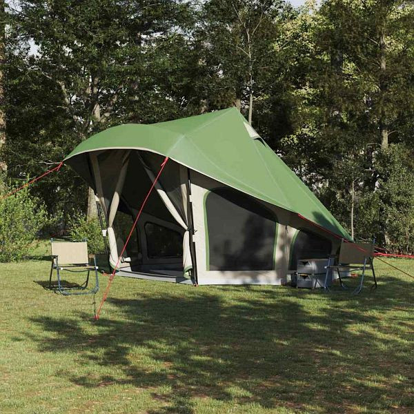 vidaXL Familien-Tipi-Zelt mit Dach Grün 508 x 470 x 300 cm, 42000966