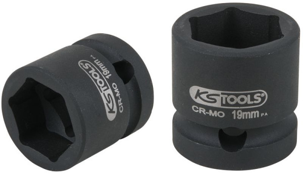 KS Tools 1/2" Sechskant-Kraft-Stecknuss, extra kurz, 19,0 mm, 515.0067