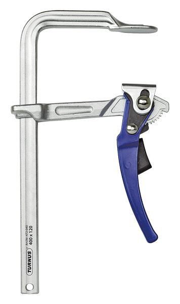 KUKKO Ganzstahl-Hebelzwinge VIRIDIS, Spannweite x Ausladung der Spannzwinge: 120 x 60 mm, VE: 10 Stück, 472H0120-060