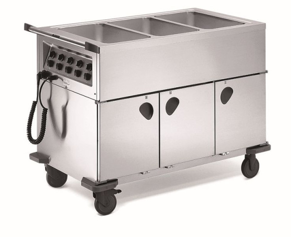 B.PRO SAG 3 Speisenausgabewagen aus rostfreiem Edelstahl, 572151