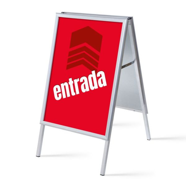 Showdown Displays Kundenstopper A1 Komplettset Eingang Rot Spanisch, ZPA1G32MEI274