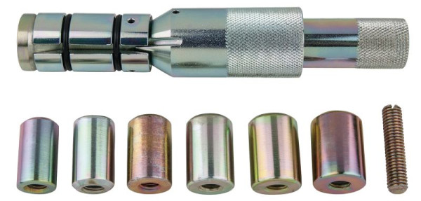 KS Tools Kupplungs-Zentrier-Werkzeug-Satz Durchmesser 24,0 - 36,0 mm mit Zentrierhülsen, 9-teilig, 150.2380