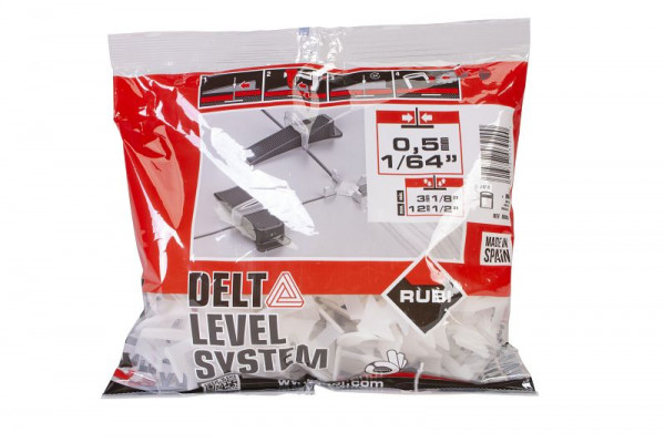 Rubi Laschen 3-12mm 0,5mm Delta Level System, Beutel je 100 Stück, VE: 22 Stück, 3929