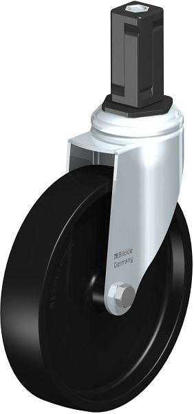 Blickle LKRA-POA 150G-11-EV14 Apparate-Lenkrolle mit Expander, Polyamid, Schwarz, 849086
