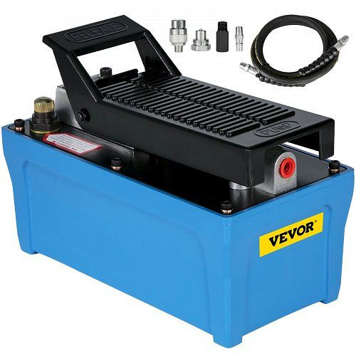 VEVOR 0,85L Lufthydraulikpumpe, 8,04 kg Pneumatische Hydraulische Fußpumpe 10.000 Pfund, BTQBTYYJTBLSK0001V0