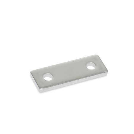 Ganter Edelstahl-Distanzplatten für Scharniere (GN 2370-NI-40-1-MT), VE: 250 Stück, 2370-NI-40-1-MT