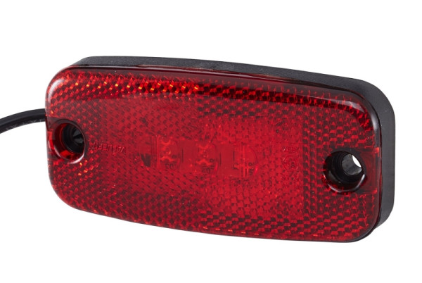 HELLA VALUEFIT Schlussleuchte, Valuefit, LED, 12/24V, Anbau, Lichtscheibenfarbe: rot, Kabel: 480mm, offene Kabelenden, links/rechts, 2TM 357 008-021