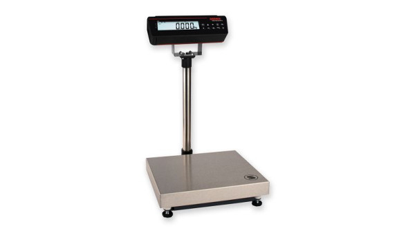 Soehnle Stativwaage eichfähig mit Terminal 3820, Zweibereich, Höchstlast: 6/15kg, Ziffernschritt: 2/5g, 400x300mm, IP42, 7971.03.010
