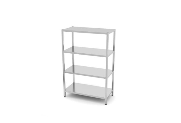 Hendi Regal mit 4 Böden, zur Selbstmonage, 1200 x 600 x 1800 mm, 812563