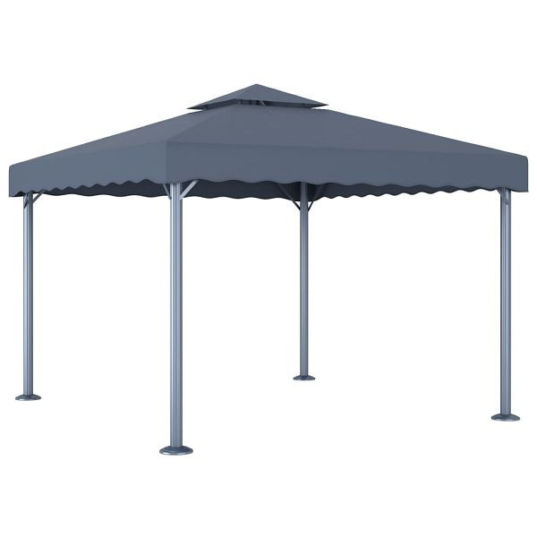 vidaXL Pavillon 300 x 300 cm Anthrazit Aluminium, 48059