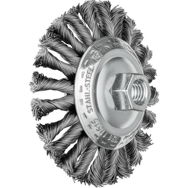 Pferd Kegelbürste mit Gewinde, gezopft KBG 11515/M14 CT ST 0,50, VE: 5 Stück, 43314020