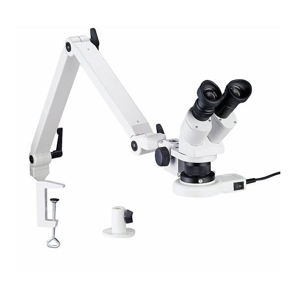 BERNSTEIN Stereo-Mikroskop mit 850 mm langem Gelenkarm, 9-158