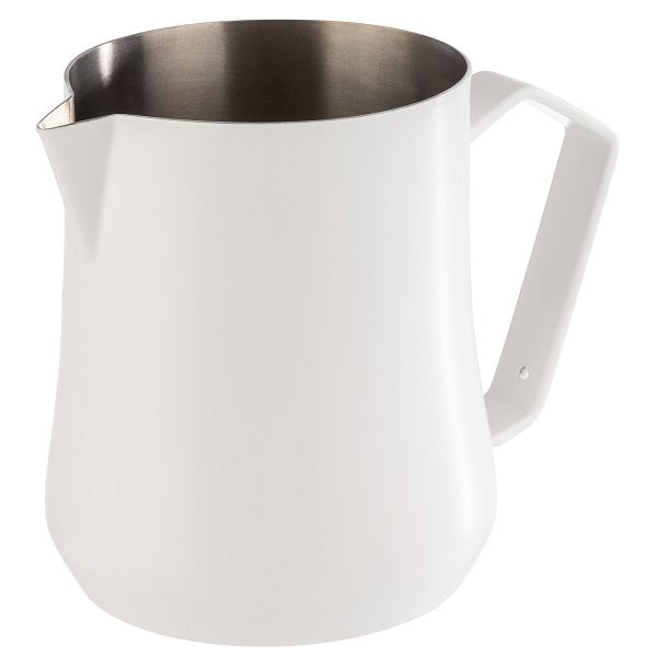 APS Milch- / Universalkanne, Ø 9,5 x 11,5 cm, 18/10 Edelstahl, weiß, pulverbeschichtet, 0,75 Liter, 10362