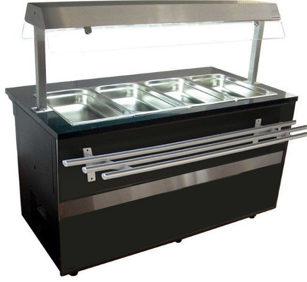 Igloo Kühltheke Gastroline Open mit Tablett Rutsche, 386 Liter Volumen, 1000x800x850/1350 mm, GL107- OPT