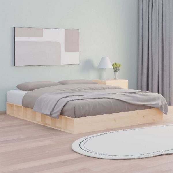 vidaXL Massivholzbett 180x200 cm, erholsamer Schlaf, 820661
