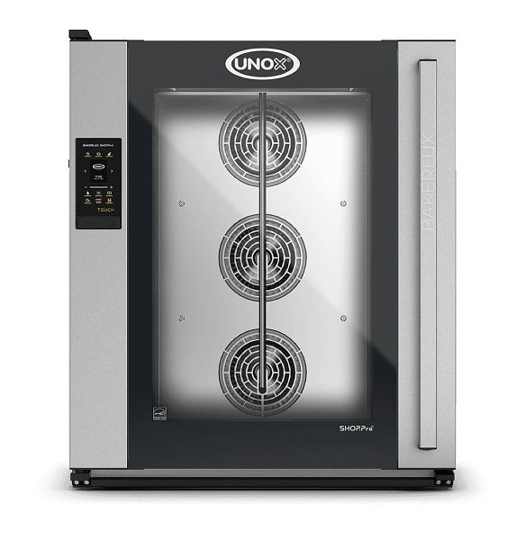 UNOX BAKERLUX SHOP.Pro TOUCH Professioneller Konvektomat mit Wasserdampf Camilla.Matic 10 Einschübe 600x400 Elektrisch Türöffnung rechts, XEFR-10EU-ETRV
