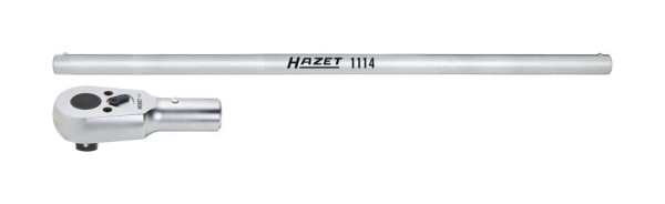 Hazet Umschalt-Knarrenkopf, mit Drehstange, Vierkant massiv 25 mm (1 Zoll), Anzahl Werkzeuge: 2, 1116/2