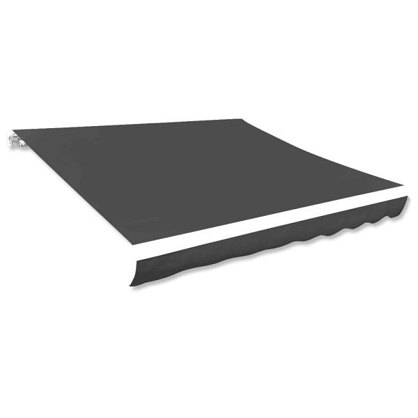 vidaXL Markisenbespannung Canvas Anthrazit 500x300 cm, 143712