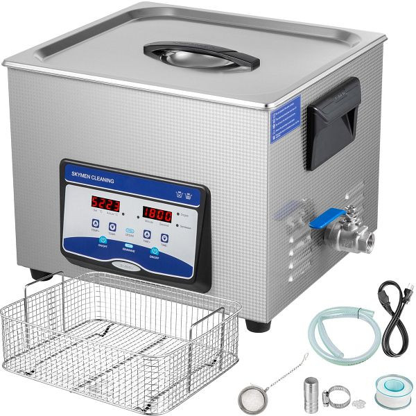 VEVOR Ultraschallreiniger Ultraschall Reinigungsgerät 15 L Digital Schumuck Brille, QXJ15LSGLTQ000001V2