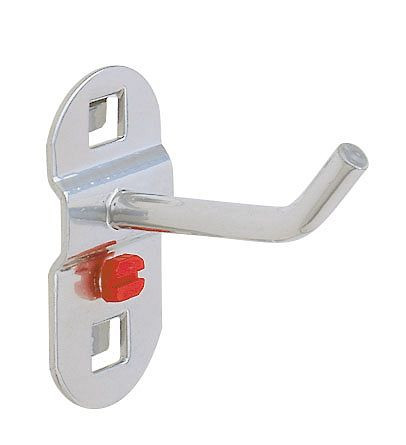 Kappes RasterPlan Werkzeughalter alufarben, L 50 mm, mit schrägem Hakenende, Ø 6 mm, 4040.00.0101