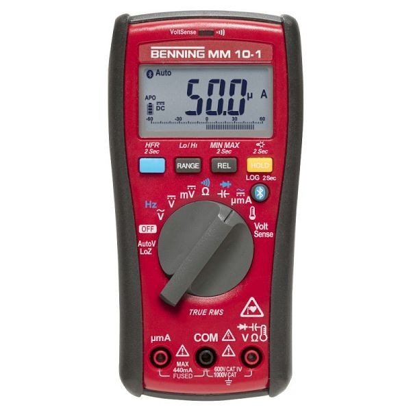Benning MM 10-1 Digital-Multimeter, Anzeigeumfang: 6.000 (beleuchtet) mit Bargraph, 044687