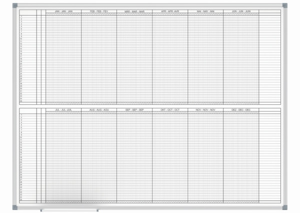 MAUL Jahresplaner MAULstandard 90x120 cm, 2x6 Monate, 6466684