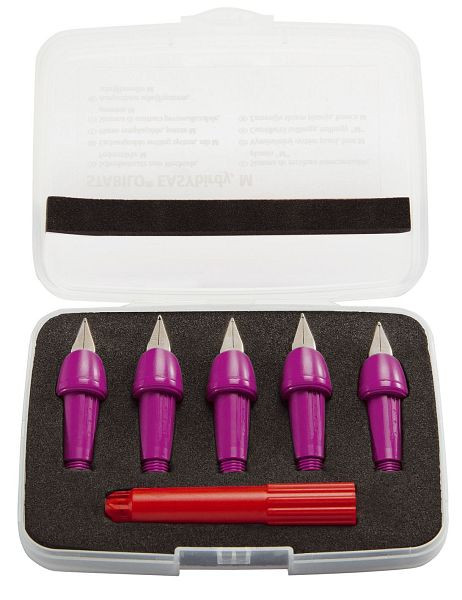 STABILO Schreibeinsatz EASYbirdy® - Feder M, 5 Stück, pink, 5010/1-1