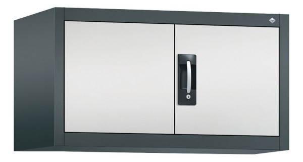 C+P Flügeltürenschrank Acurado-900, H500xB930xT500 mm, Anthrazit/Grau, 9284-000 S10302