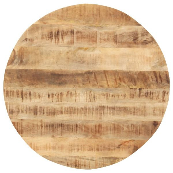 vidaXL Tischplatte Massivholz Mango Rund 15-16 mm 70 cm, 286002