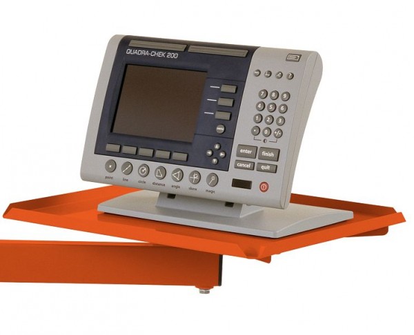 Manuflex ESD-Ablageboard drehbar für UNIVERSAL und CANTOLAB Arbeitstische, BxT 570 x 370 mm, Rotorange, LZ8236.2001