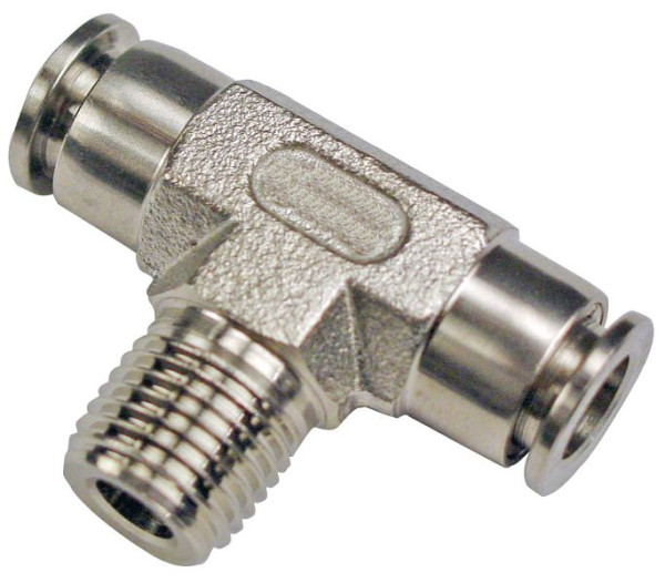 timmer BS-TEk-6-1/8-VA, T-Einschraubverschraubung, konisch, Edelstahl, Schlauch-Ø: 6 mm, Gewinde: 1/8'', VE: 10 Stück, 03020076