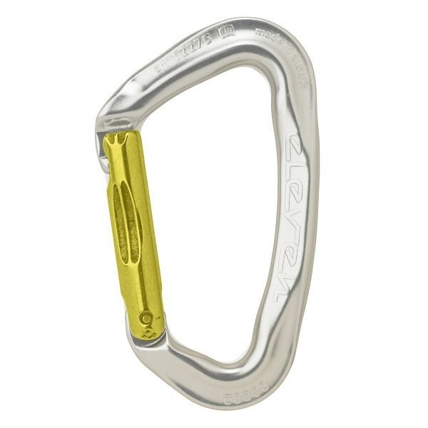 AustriAlpin Karabiner ELEVEN, gerader Schnapper, eloxiert, grau, VE: 40 Stück, KE01BK