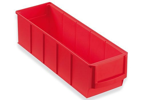 DENIOS Regalkasten classic-line A1-S, PP, 91 x 300 x 81 mm, rot, VE: 16 Stück, 265152