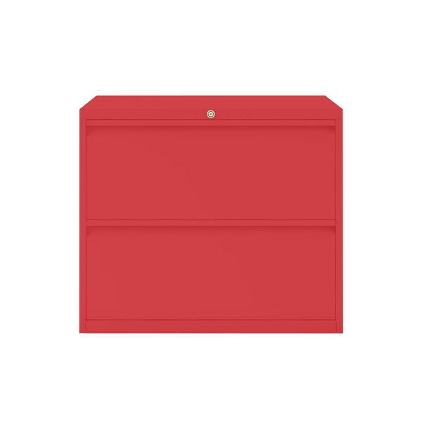 Bisley Essentials Schubladenschrank, Höhe 693-717 mm, 670 kardinalrot, YESF0807670