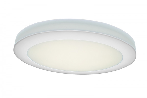 rutec Projekt ASCAR Wand - und Deckenleuchte DALI Durchmesser 620mm, H70mm, 230V, 55W, IP20, 4000K, CRI80 - weiß, PBE128