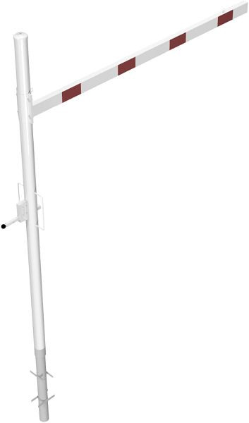 Schake Höhenbegrenzer drehbar zum Einbetonieren, Querrohrlänge: 2500 mm, mit Profilzylinderschloss, zum Einbetonieren, 417_251ZB