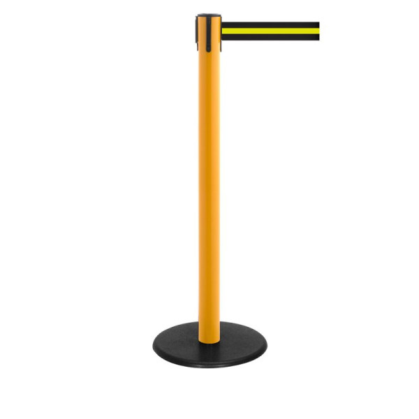 Stein HGS Personenleitsystem -P-Line Famous-, gelb, schwarz/gelb/schwarz waagerecht (gestreift), mit Sicherheitsverschluss (selbstlösend), Gurtlänge: 2,3 m, 12801-0503