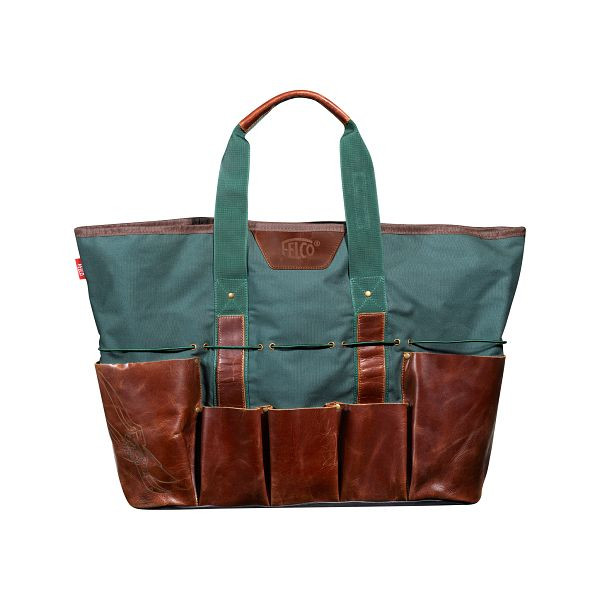 Felco Gartentasche grün mit Leder - 50 x 40 x 20 cm, FELCO 481