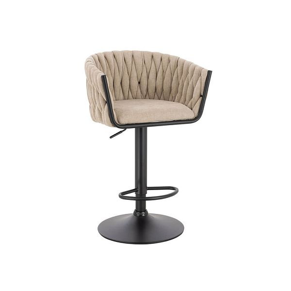 HOME DELUXE Barhocker gewebt SAMIR - Beige VE: 2 Stück, 74116