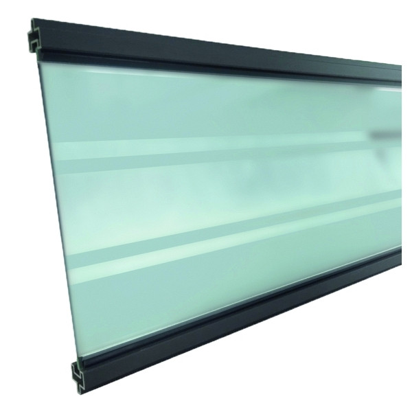 T&J GOTLAND-Serie WPC-Steckzaunsystem, Glasfüllung 6 x 206 x 1793 mm, ANTHRAZIT, 44849